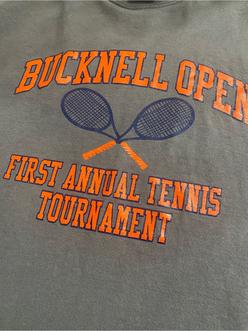 BUCKNELL UNIVERSITY TENNIS TEE Gildan Gray Ultra Cotton T-Shirt